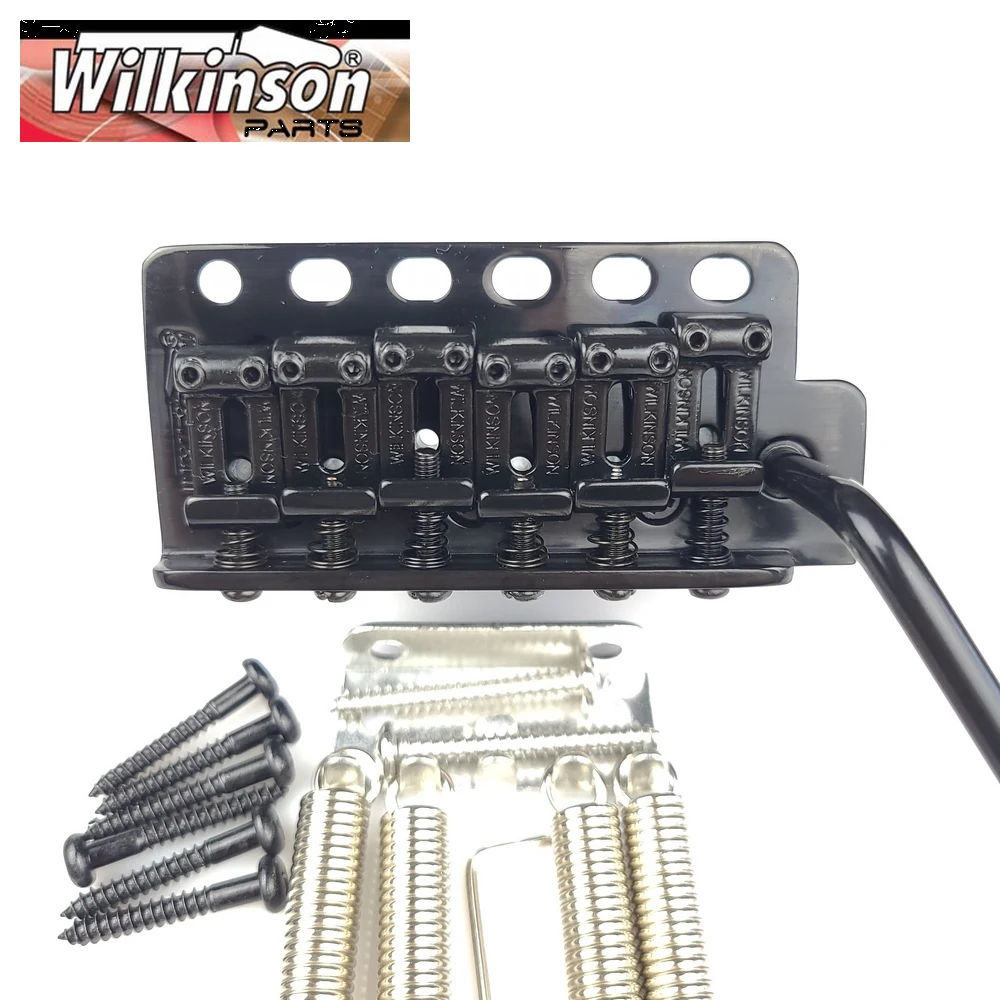 

Wilkinson ST electric guitar Tremolo System Bridge + Bent Steel Saddles WV6 Black