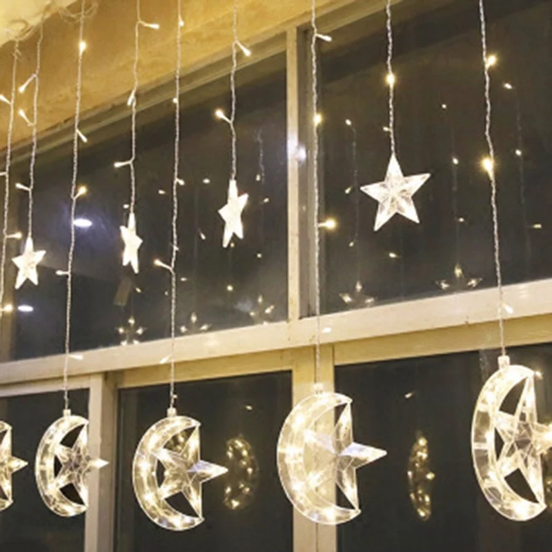2.5M 138 Leds Curtain LED Light String Fairy Light Outdoor Xmas Christmas Wedding New Year Party Garden Decoration Garland Light
