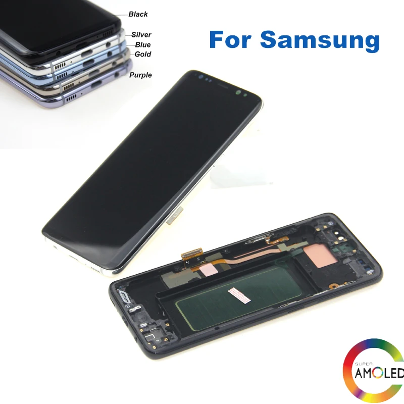 Amoled S8 lcd Замена для Samsung Galaxy S8 plus G955f G955 дисплей S8 G950 G950F сенсорный экран дигитайзер+ Инструменты