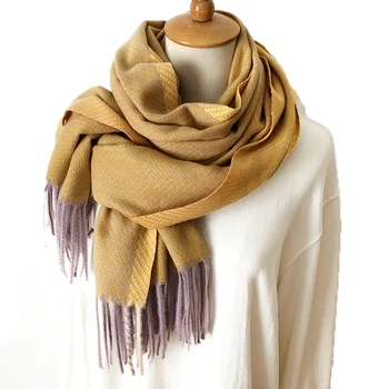 

2020 New Women Winter Scarf Cashmere Luxury Brand Shawls Print Lady Pashmina Warm Blanket Wraps Female Scarves Foulard Stole