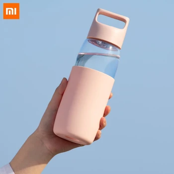 

Xiaomi Fun Home 500ml Glass Water Bottle Lightweight Heat-resistant Leak Proof Seal Drinking Mug With Silicone Cover Smart Home