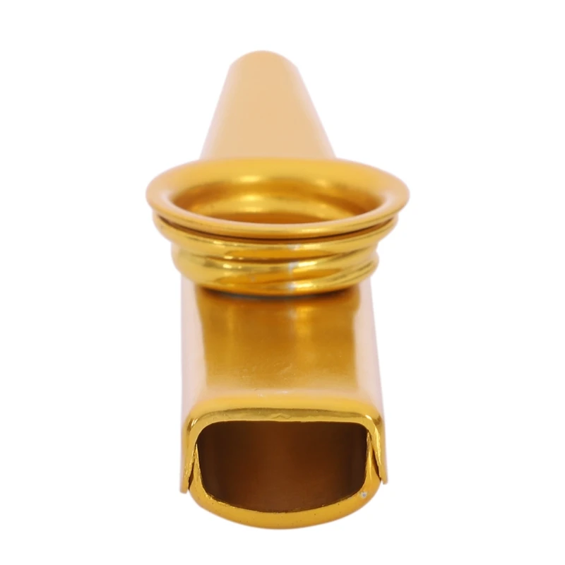 Металлический Золотой kazoo+ 2 мембранная флейта инструмент подарок