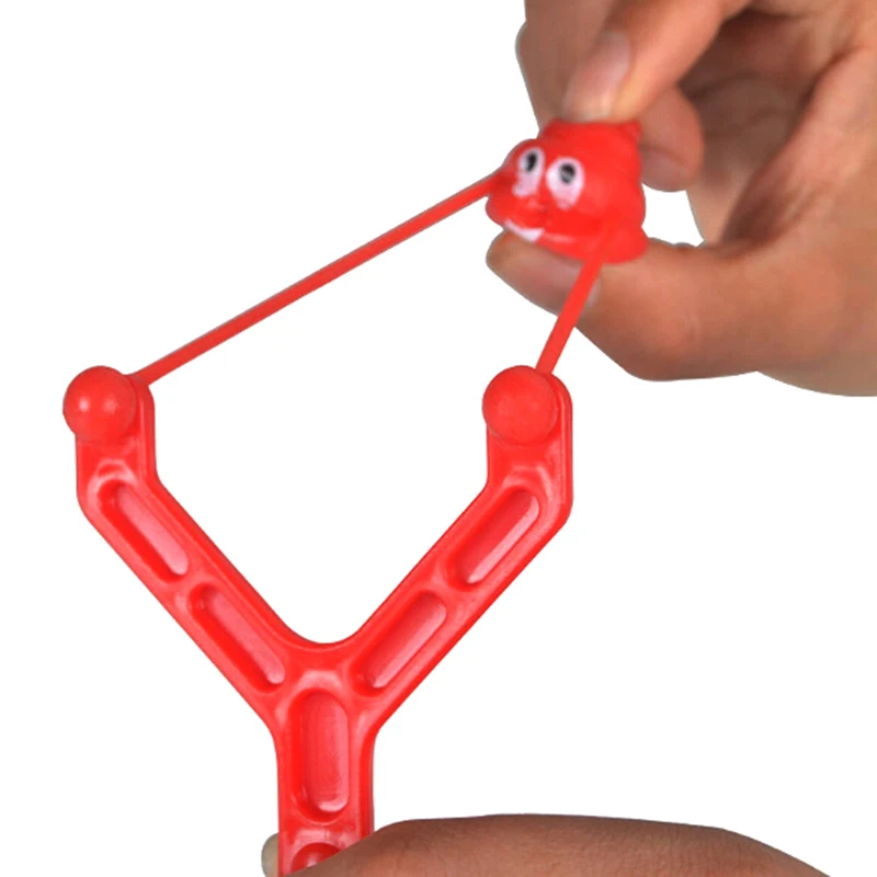 Novelty Smiley Poo Slingshot Boys Fun Poop Shooting emotionToy Christmas Stocking Fillers GagRamadan Festival Gift