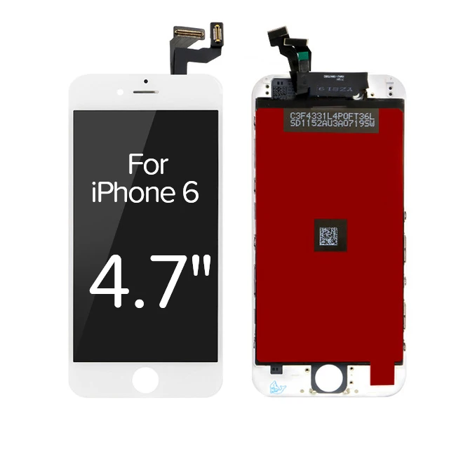 AAA++ экран Замена для iPhone 6 6S 7 8 Plus ЖК-дисплей с 3D кодирующий преобразователь сенсорного экрана в сборе для iPhone 5 5C 5S lcd - Цвет: For iPhone 6 White