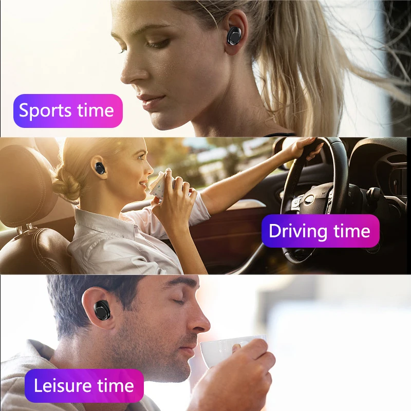 Наушники TWS X13 с Bluetooth 5 0 наушники шумоподавлением и микрофоном 3500 мАч настоящие