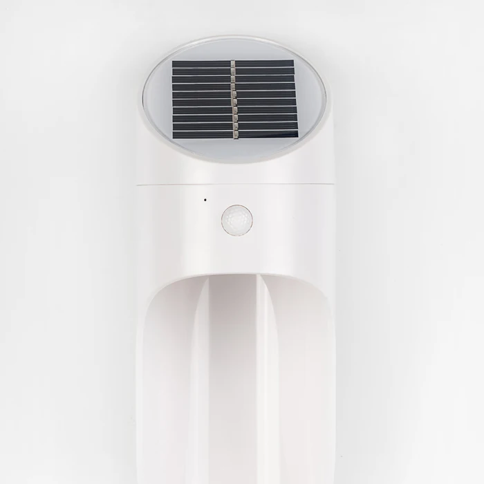 Эксклюзивный Дизайн Горячая наружный водонепроницаемый IP65 Солнечный настенный светильник ABS сад коридор настенный светильник - Испускаемый цвет: White Warm White