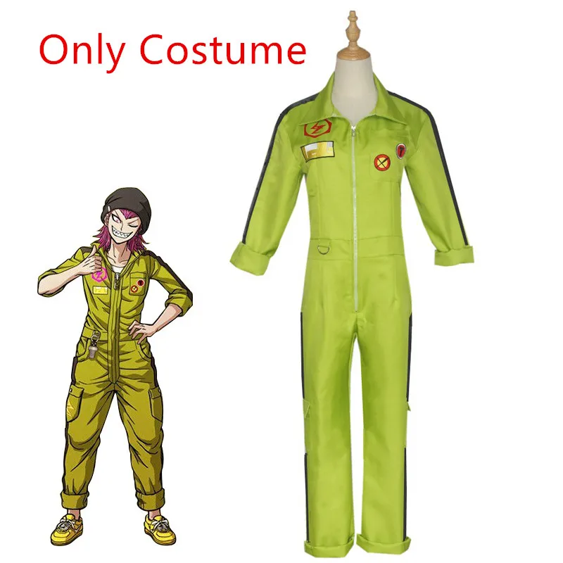 Costume Kazuichi Souda Cosplay Jumpsuits Danganronpa 2 Bodysuit Adult Unisex Halloween Carnival Party Costumes Anime best halloween costumes Cosplay Costumes