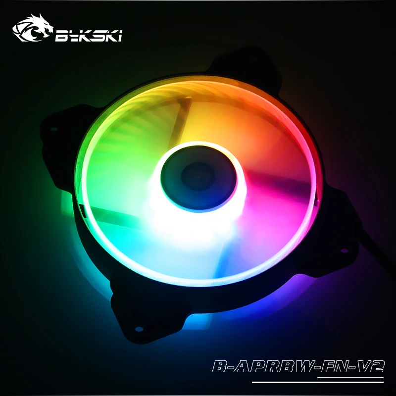 Günstig BYKSKI 5 stücke Fan 120mm für Computer PC Fall Fan RGB Einstellen LED Fan Geschwindigkeit Wasser Kühler DIY Fan SYNC Computer Kühler RGB Kühlung