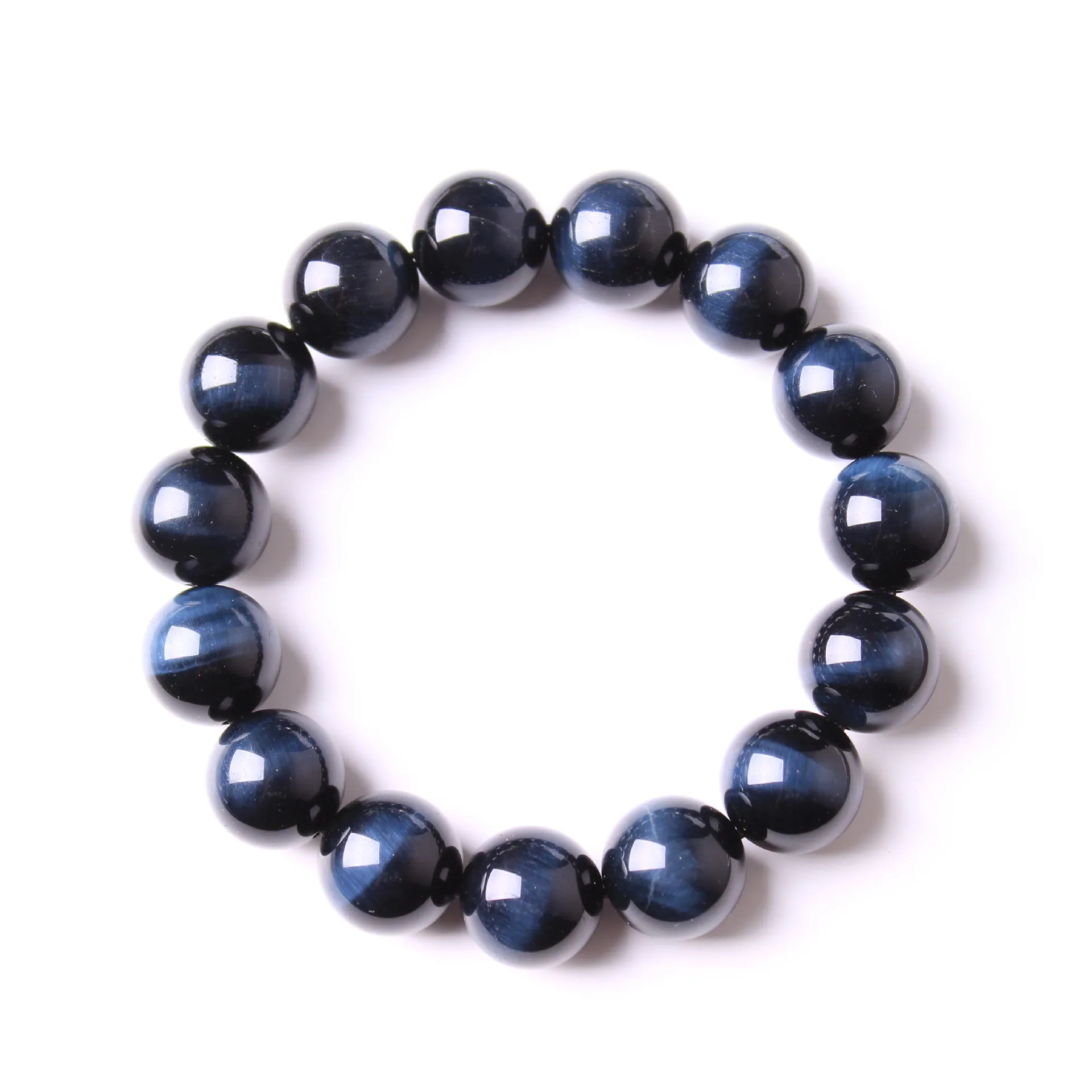 

Natural blue tiger eye lightning Cat Eye Bracelet boutique Tiger Eye Stone Bracelet direct sale high quality blue tiger eye