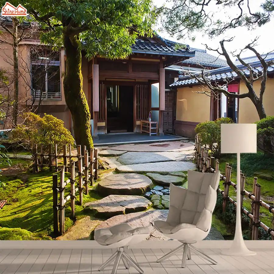 Papel De Pared Con Paisaje En 3d Para Patio Papel Tapiz Para Pared