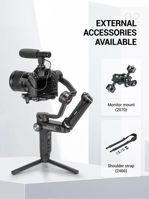 Smallrigピンビルハンドグリップ、Zhiyun-tech WEEBILL-Sジンバル 