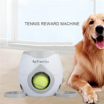 

Tennis food reward machine thrower pet ball launcher slow feeder toy suitable for cats and dogs