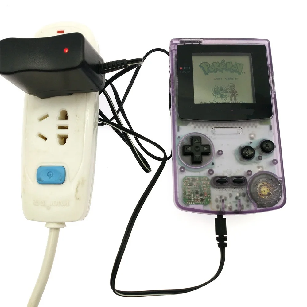 Восстановленный перезаряжаемые для GameBoy цветная консоль GBC + игровая карта