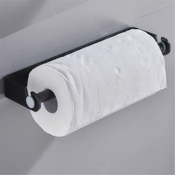 

Kitchen Paper Rack Roll Towel Rail Holder Wall Mount Cling Film Rack Dispenser