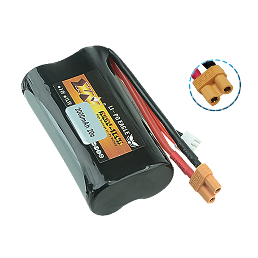 Bateria yw 7.4v 2s para 2000mah 20c