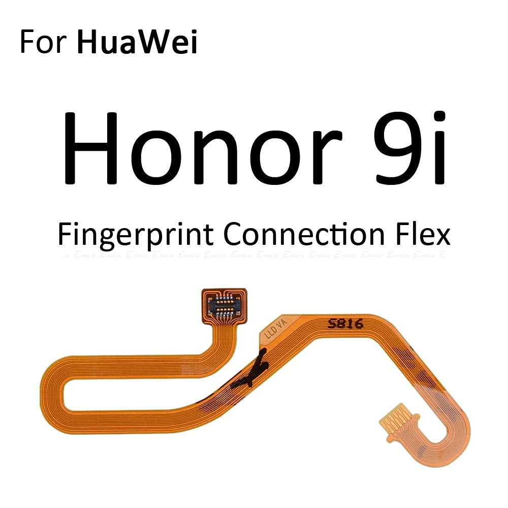 Сканер отпечатков пальцев разъем для Huawei Honor View 20 10 9i 9 Lite сенсорный сенсор ID Главная Кнопка возврата ключ подключения гибкий кабель