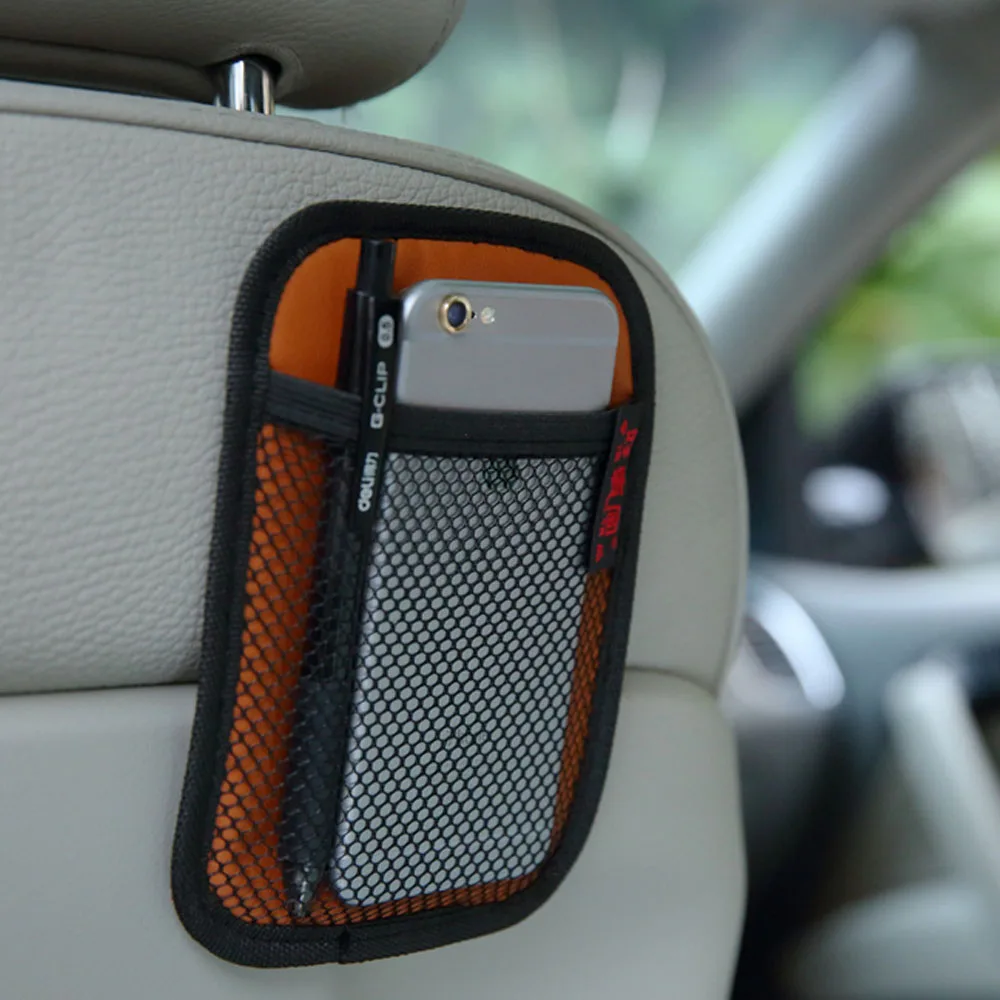 Car Storage Net Bag Pocket Stowing Tidying Phone Holder Car Styling Auto Interior Accessories Car Organizer Stowing Tidying