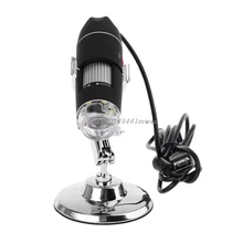 1600X камера 8LED OTG эндоскоп USB Цифровой Микроскоп увеличение с подставкой