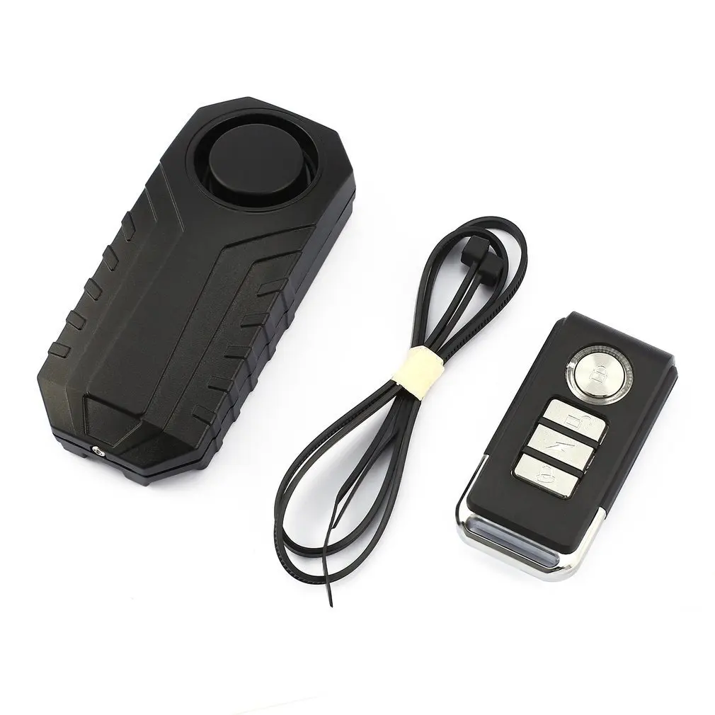 

Wireless Bicycle Anti-theft Alarm 113dB Loud Waterproof Door/ Window Vibration Alarm Intelligent Remote Control Alarm Sensor hot