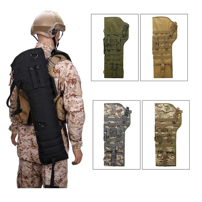 Outdoor Tactical Shotgun Rifle Scabbard Bag Molle Shoulder Sling Case