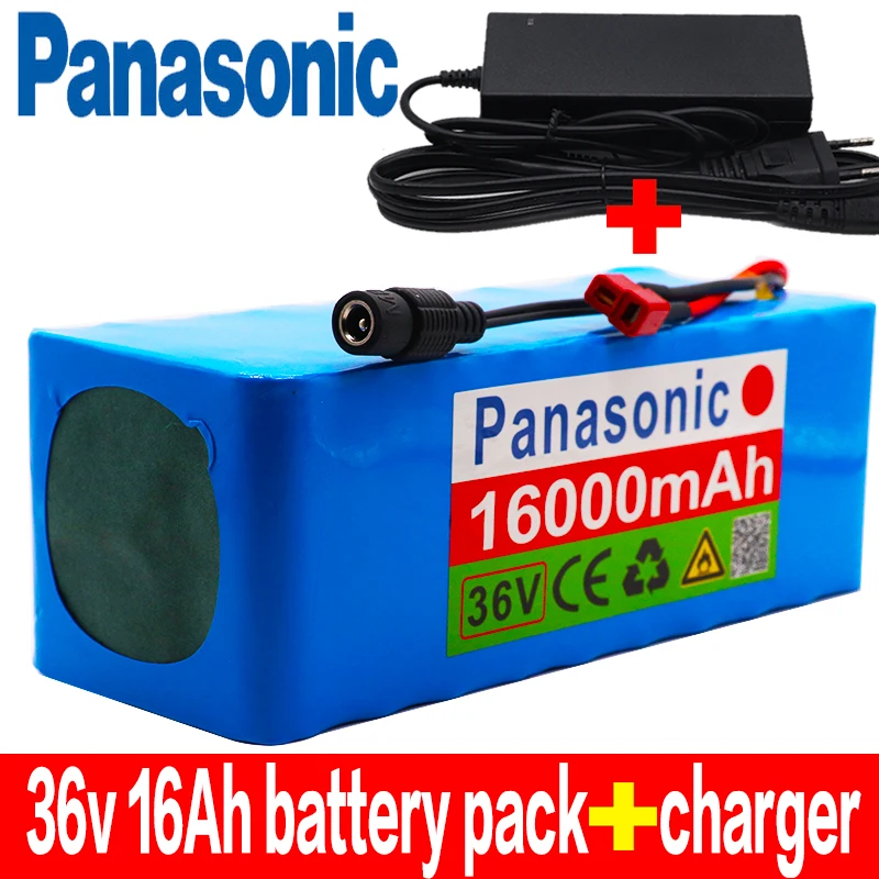 

Panasonic original 36V battery 10S4P 16Ah 36v 18650 battery pack 500W 42V 16000mAh for Ebike electric bicycle with BMS+charger
