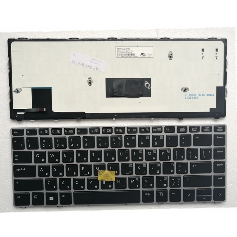 laptop for HP Elitebook Folio 9470M 9470 9480M Laptop Keyboard Backlit 697685-001 702843-001 RU