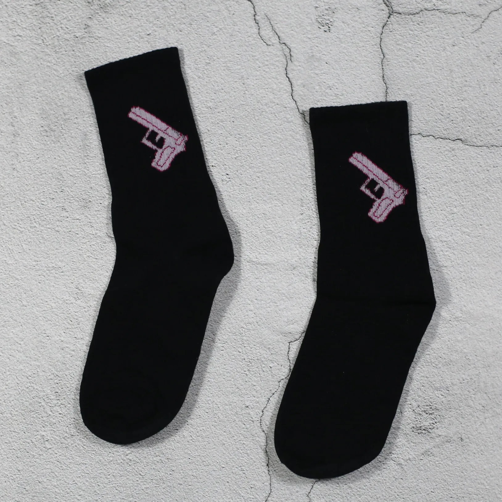 Новые носки унисекс в стиле хип-хоп Харадзюку с изображением пламени, черного, белого и желтого цветов, носки для скейтборда, Calceines Mujer Street Skarpetki - Цвет: 7