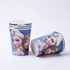 Disney Frozen Party Elsa Princess Set Decoration Party Supplies Cup Straws For Birthday Party Decorations Kids Baby Shower Gift ► Photo 2/6