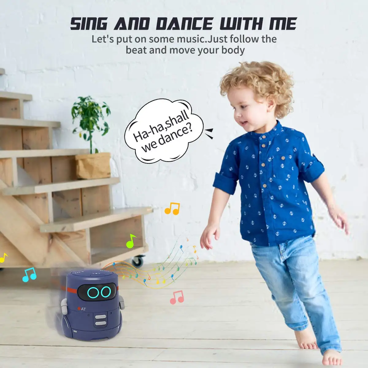 Smart Rc Robot Toy for Kids Touch Functional Robot Present with Voice Interactive Electronic Robot Toy with Dance Music Walking