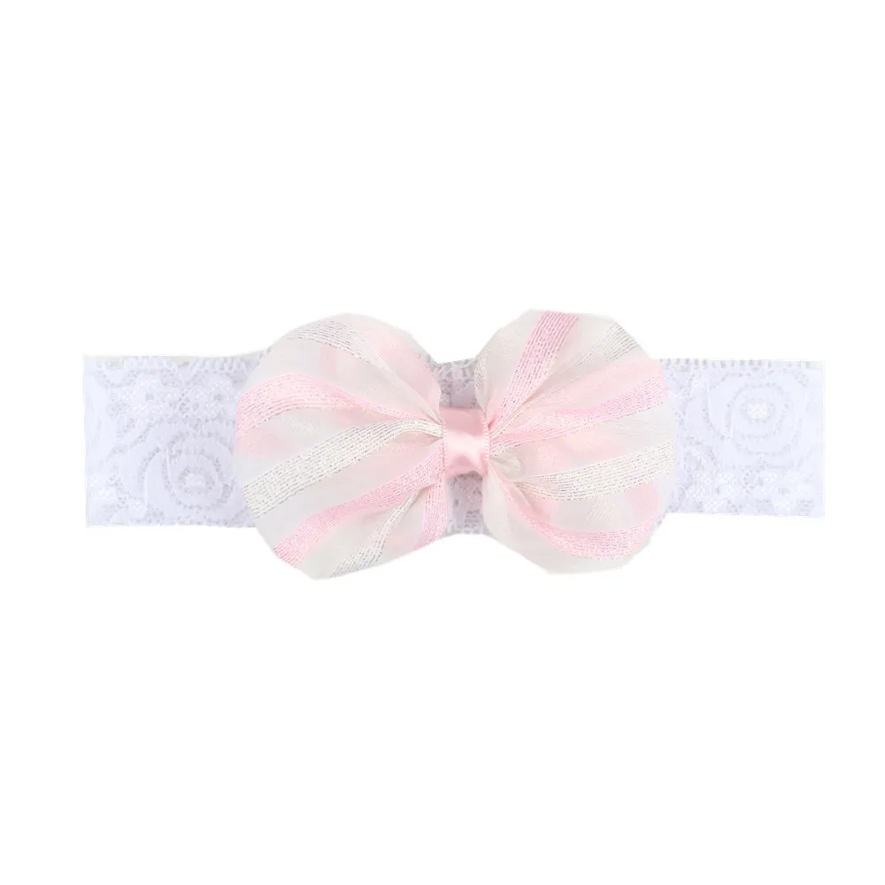 Kids Headband baby Bow lace hair band Hairband Elastic Bowknot Photography Hair Band For Girl Hair Accessories