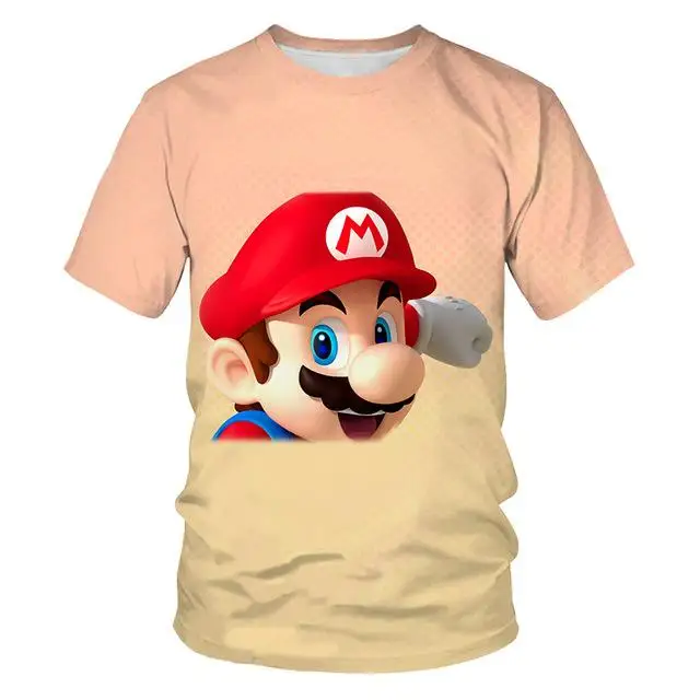 Футболки с 3D принтом Супер Марио для мужчин и женщин, куртки с героями мультфильмов, модные футболки с коротким рукавом с забавным принтом Марио Одиссея - Цвет: NT-922