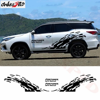 

1set Splash Graphics Stickers For-Toyota Fortuner Car Both Side Body Decor Decals Auto Door OFF ROAD Stickers DIY Vinyl Decals