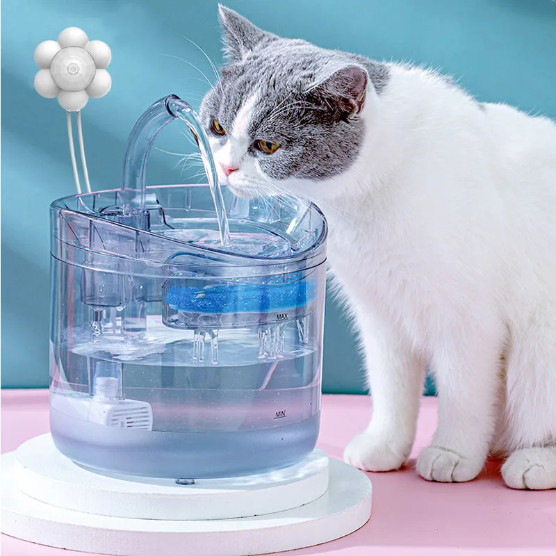 Автоматическая поилка с фильтром для фонтана умный питьевой фонтан краном и