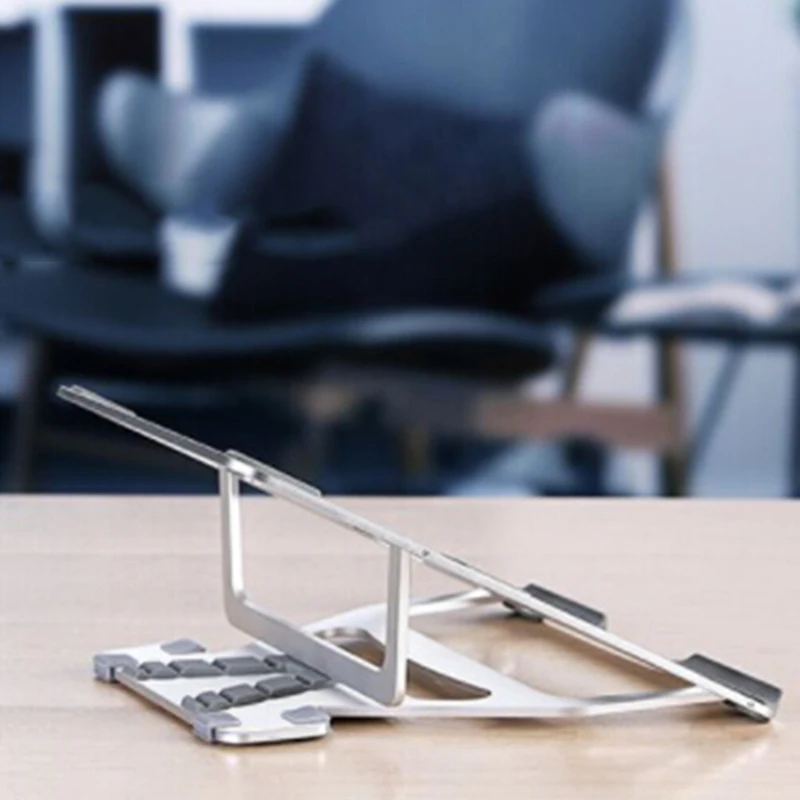 

Laptop Stand Cooling Base Foldable Liftable Aluminum Alloy Laptop Bracket Tablet Support Cooler Stands Holder