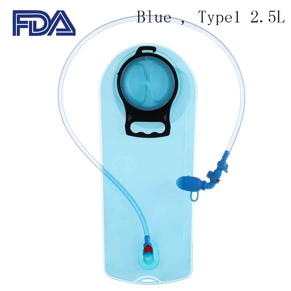 Type1 2.5L FDA Approved Water Bag Outdoor Sport Hydration Bladder Bike Hydration Pouch Water Bag Large Opening for Camping - Цвет: Type1 2.5L