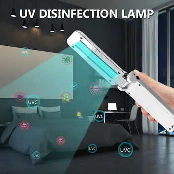 

Handheld UVC Disinfection Lamp 2W UV Sterilization Lamp USB Folding Ultraviolet Disinfection Light Travel Sterilizing Lights