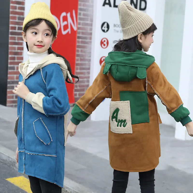 New Design Kids Snowsuit Outerwear Girl'S Warm Zipper Hooded Coat Children'S Children Girls Winter Coat