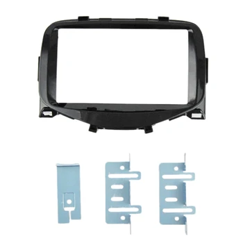 

Double Din Car Radio Stereo DVD Fascia Panel Frame GPS Frame for 2014+ Toyota Aygo,Peugeot 108,Citroen C1 Dash Kit