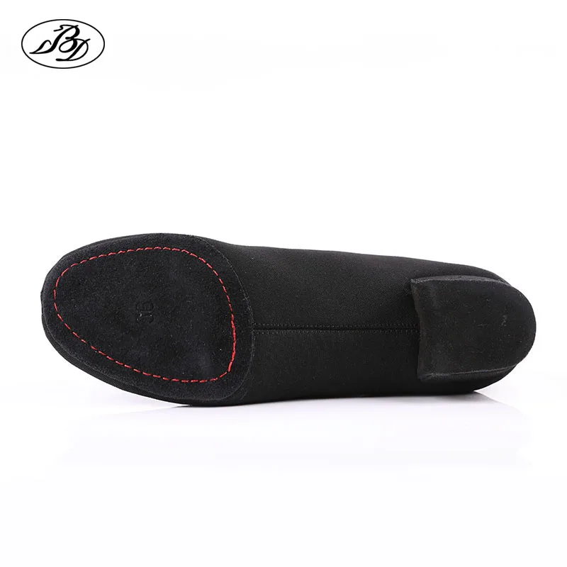 BD Dance Shoes Boy Standard Latin Dance Shoes Canvas Split Sole Child Dancing Shoes Soft 4
