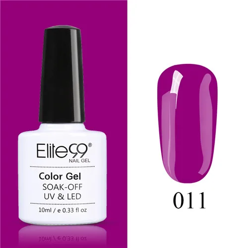 Elite99 10 мл Гель-лак для ногтей замачиваемый УФ красочный Фиолетовый лак для ногтей художественный Гель-лак для Ногтей Стойкий гель нужен основа и верхнее покрытие - Цвет: PP011
