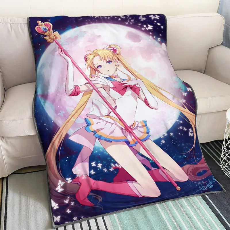 IVYYE Sailor Moon Аниме индивидуальное одеяло плюшевое бархатное теплое украшение кровать для дома плед для дивана s унисекс подарки Новинка - Цвет: see chart