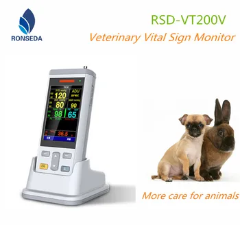

3.5inch Veterinary Monitor Vital sign monitor pulse oximeter For dog,cat,horse VT200V