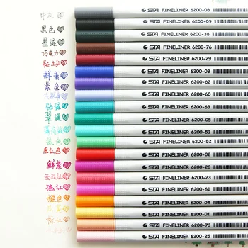 

26 Colors Fineliner Pens 0.4mm Ultra Fine Tip Colored Pen Watercolor Based Micron Ink Marker Pen Set Perfect for Sketch Drawing