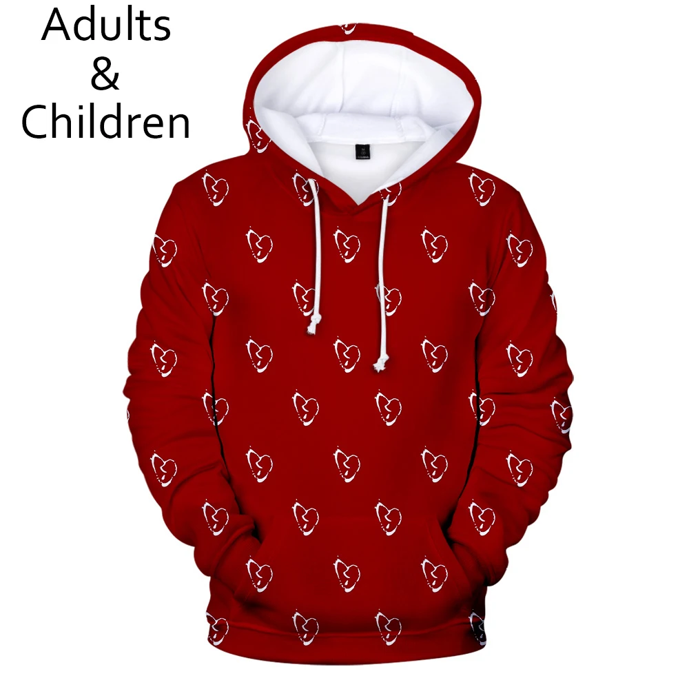 3D Full printed Juice WRLD Hoodies Men Sweatshirts Women Harajuku Kids Pullover Suitable boys girls Red Hooded | Мужская одежда
