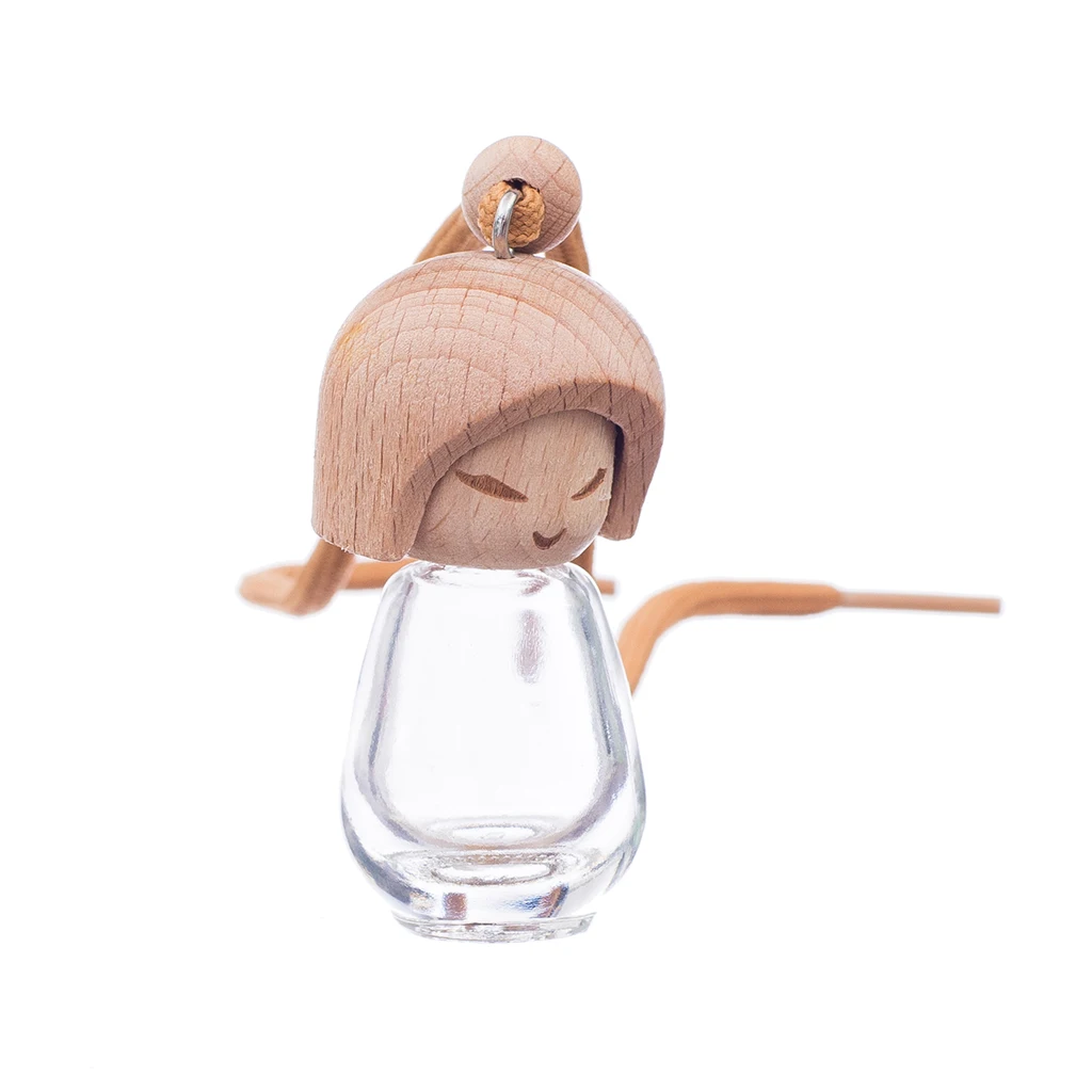 Cute Girl Hanging Car Air Freshener Perfume Diffuser Fragrance Bottle Gift