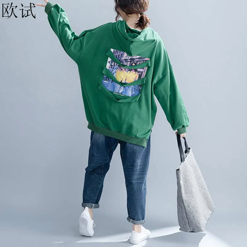 

Plus Size 2019 Autumn Hoodies Korean Style Letter Print Sweatshirt Women Kpop Streetwear Oversized Japanese Harajuku Hoodie 5xl