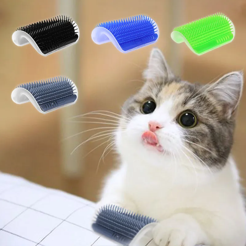 Cats Brush Corner Cat Massage Self Groomer Comb Rubs the Face with a Tickling Scratching Rubbing Product | Дом и сад