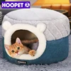HOOPET Cat Bed House Soft Plush Kennel Puppy Cushion Small Dogs Cats Nest Winter Warm Sleeping Pet Dog Bed Pet Mat Supplies 3