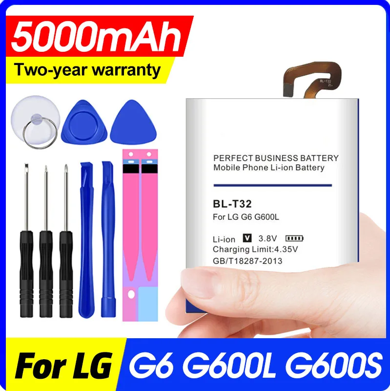 BL T32 внутренний Батарея для LG G6 G600L G600S G600K G600V H870 H871 H872 H873 LS993|Аккумуляторы мобильных