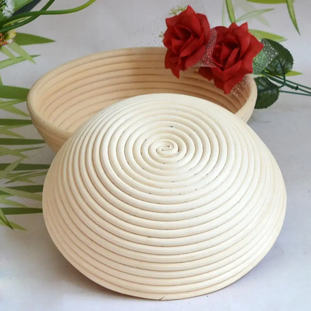 Hot Round Shaped Dough Proofing Basket Rattan Banneton Brotform Bread Fermentation Baskets Bowl Baking kitchen Tools | Дом и сад